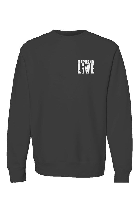 Rescue Swimmer Shop Heavyweight Cross Grain So Others May Live Crewneck
